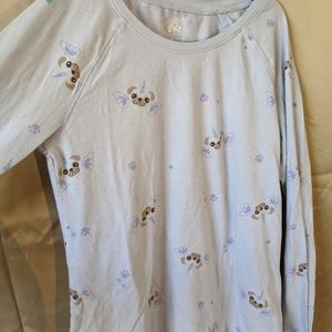 A dog print shirt